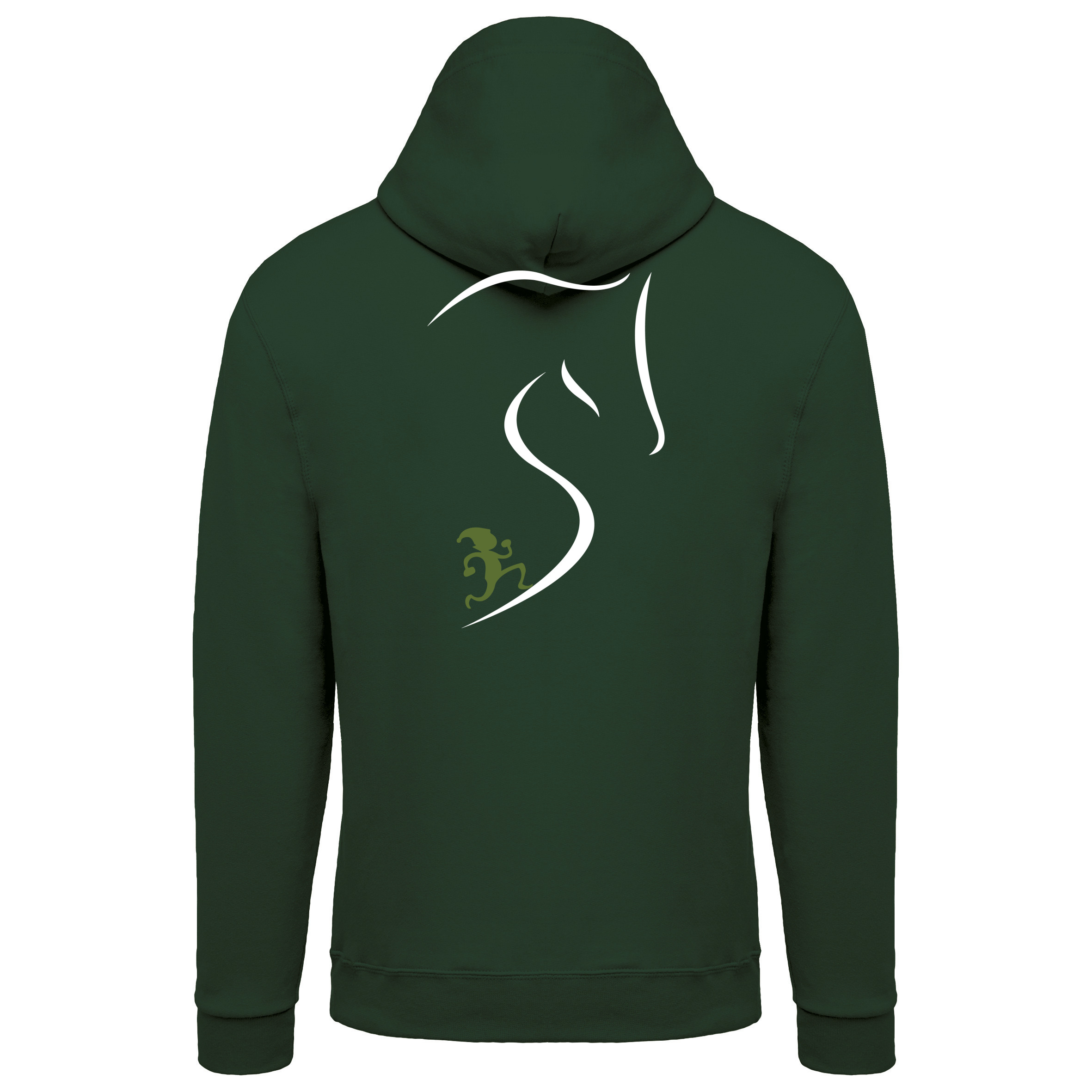 Image Sweat à capuche logo torse vert 2901