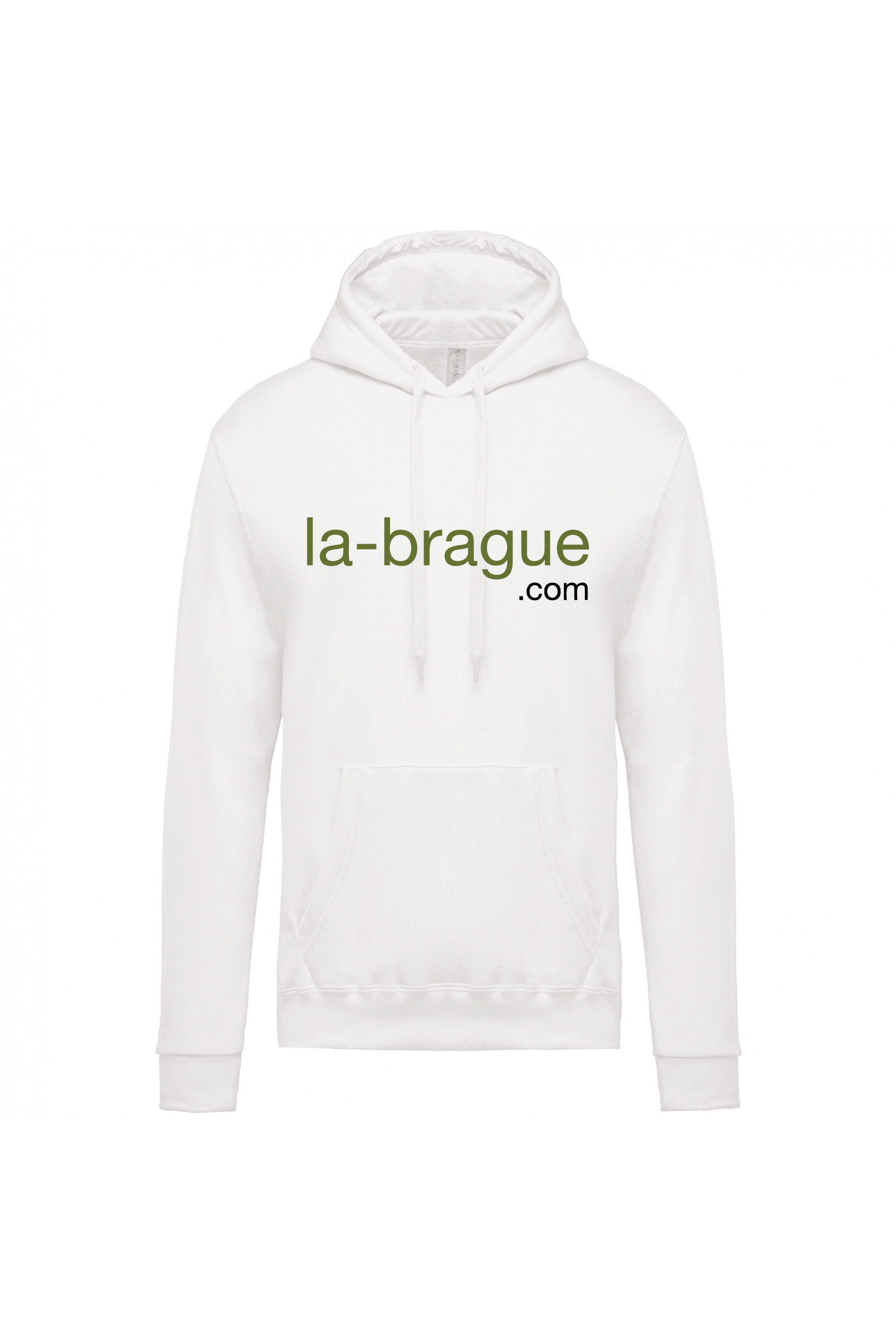 Image Sweat à capuche logo torse blanc 2983